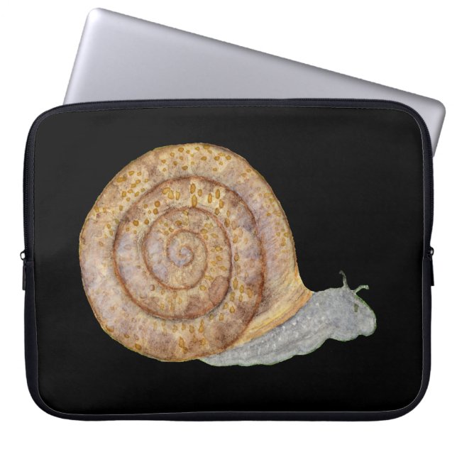 Capa Para Notebook Watercolor Snail (Frente)