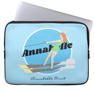 Capa Para Notebook Waterski, estilo Vintage