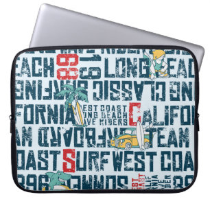 Capa Para Notebook Wave Rider, costa oeste da Califórnia, equipe de