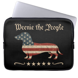 Capa Para Notebook Weenie The Pessoas Dachshund 4 De Julho