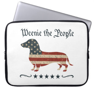 Capa Para Notebook Weenie The Pessoas Dachshund 4 De Julho