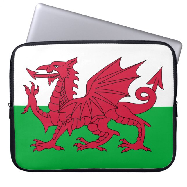 Capa Para Notebook Welsh Flag (País de Gales) (Welsh Dragon) (Frente)