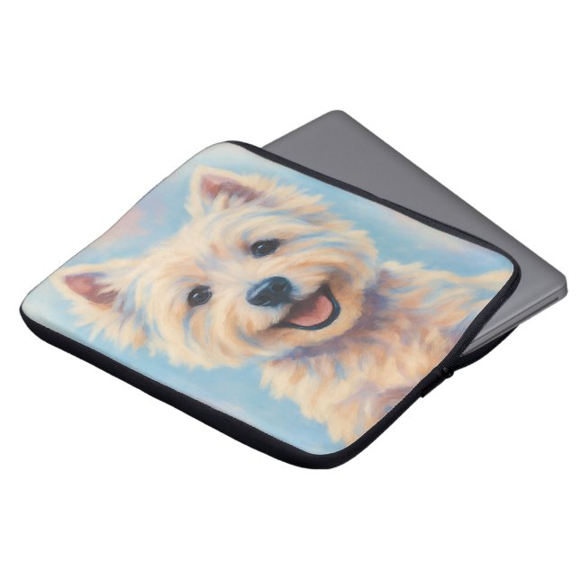 Capa Para Notebook Westie Bolsa de laptop (Frente Topo)