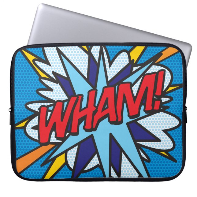 Capa Para Notebook WHAM Diversão Retro Quadrinhos Pop Art (Frente)