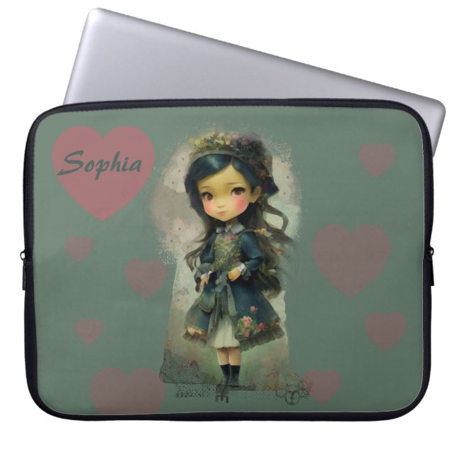 Capa Para Notebook Whimsic Kawaii Fairy Tale Girl (Frente)