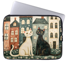 Capa Para Notebook Whimsical Cats