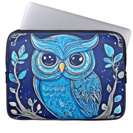 Capa Para Notebook Whimsical Chalk Owl