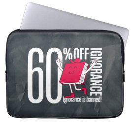 Capa Para Notebook Whimsical Retro Ignorance Is Banned Laptop Sleeve
