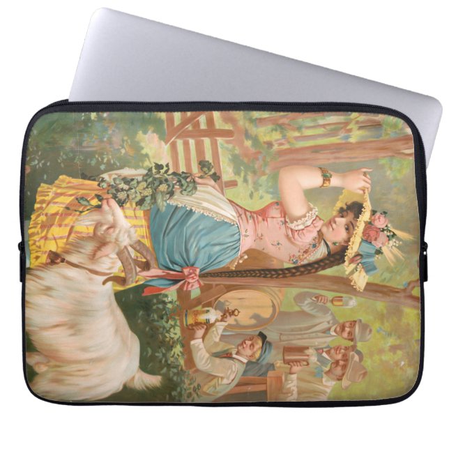 Capa Para Notebook White Bock (1889) por Henry Jerome Schile (Frente)