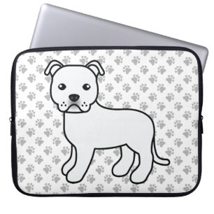 Capa Para Notebook White English Staffie - Boca-branca