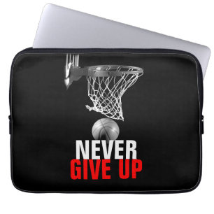 Capa Para Notebook White Negro Nunca Desiste De Basquete De Sucesso