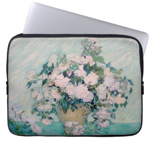 Capa Para Notebook White Roses-1890-Vincent van Gogh