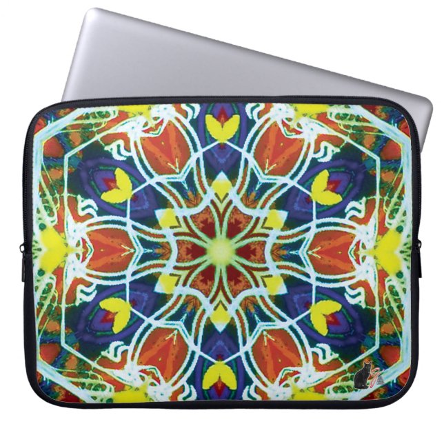 Capa Para Notebook Wicker Kaleidoscope Bolsa de laptop (Frente)