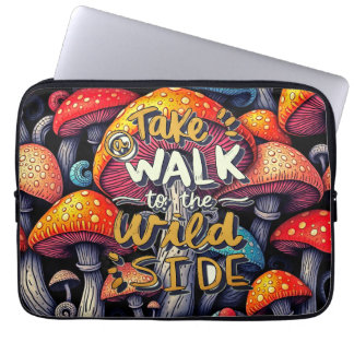 Capa Para Notebook Wild Side Mushroom Laptop Sleeve