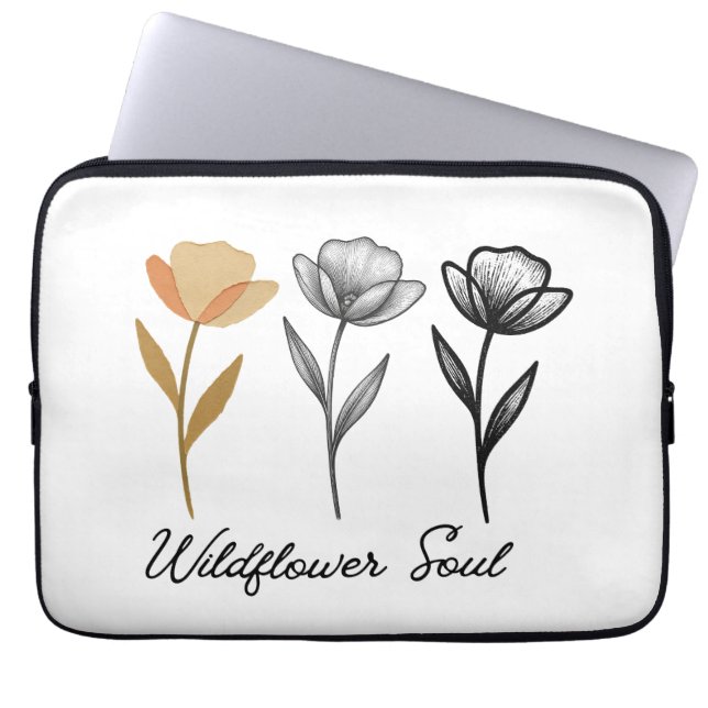 Capa Para Notebook Wildflower trendy Design (Frente)