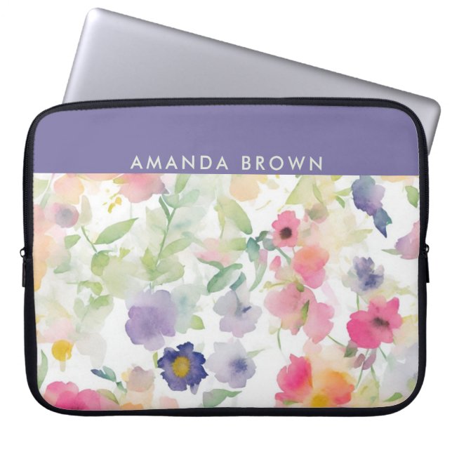 Capa Para Notebook Wildflowers Cute Trendy Chic Stylish  (Frente)