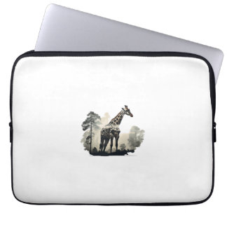 Capa Para Notebook Wildlife Safari Adventure - Girafa na Floresta
