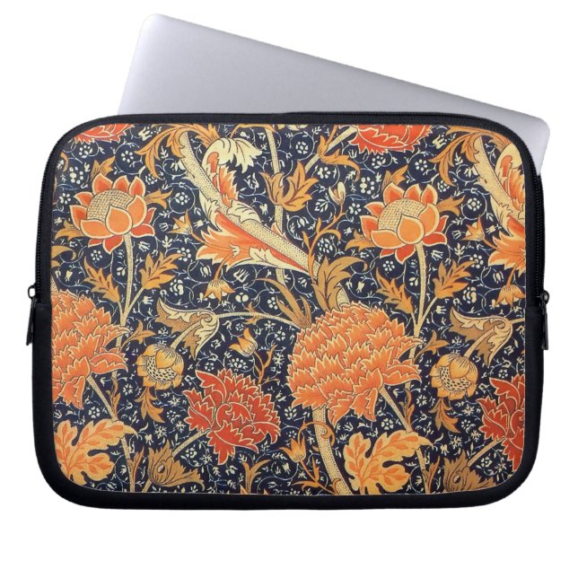 Capa Para Notebook William Morris Cray Floral Art Nouveau Pattern (Frente)