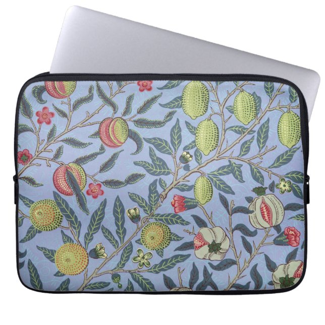 Capa Para Notebook William Morris Fruta Pomegranate Blue Ornament (Frente)