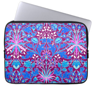 Capa Para Notebook William Morris Hyacinth Impressão, Aqua e Roxo