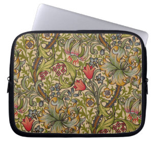 Capa Para Notebook William Morris Ouro Lily Antique