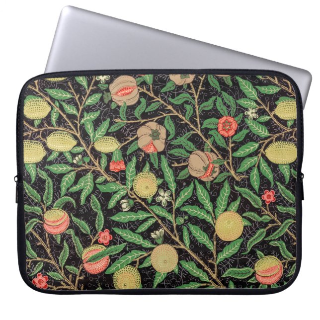 Capa Para Notebook William Morris - Padrão de Frutas (Frente)