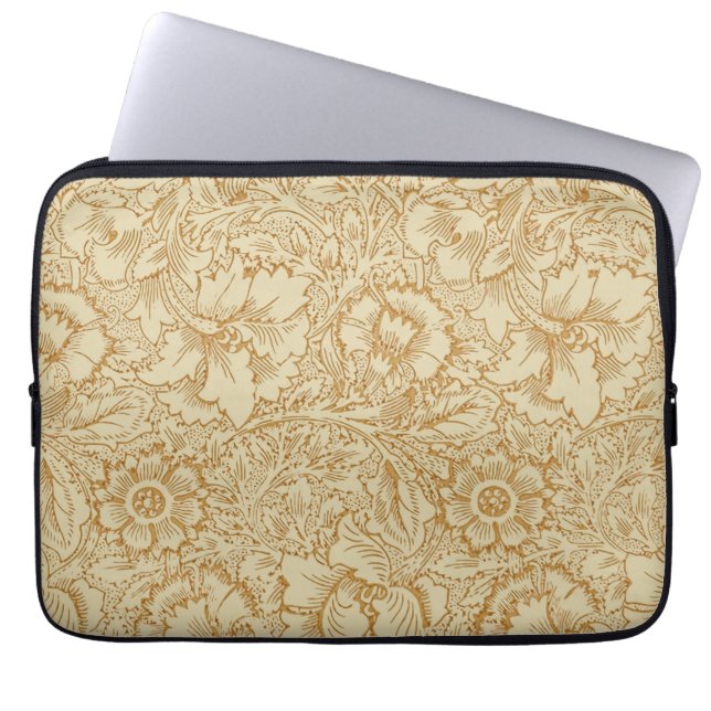 Capa Para Notebook William Morris Poppy Floral Wallpaper (Frente)