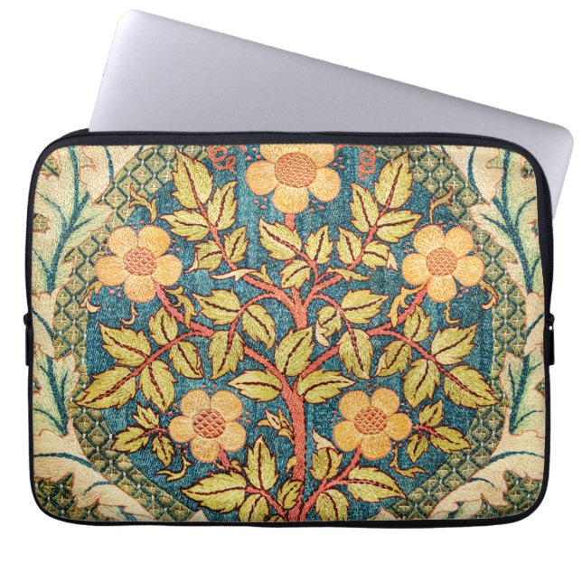 Capa Para Notebook William Morris Rosa Wreath (Frente)