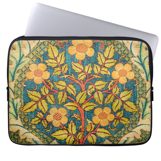 Capa Para Notebook William Morris Rosa Wreath: Artes e Artesanatos Cl (Frente)