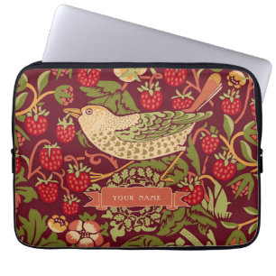 Capa Para Notebook William Morris Strawberry Thef Bolsa de laptop