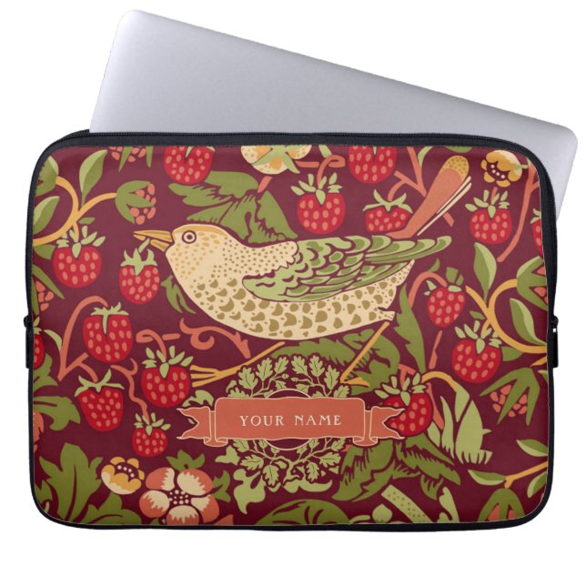 Capa Para Notebook William Morris Strawberry Thef Bolsa de laptop (Frente)