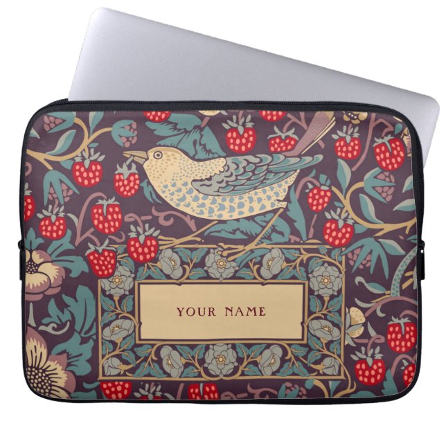 Capa Para Notebook William Morris Strawberry Thef Bolsa de laptop (Frente)
