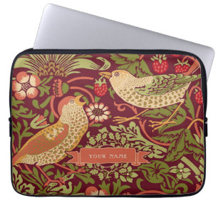 Capa Para Notebook William Morris Strawberry Thef Bolsa de laptop