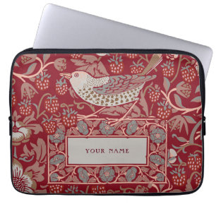 Capa Para Notebook William Morris Strawberry Thef Bolsa de laptop