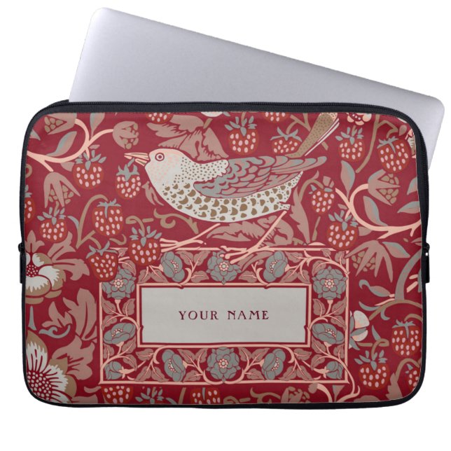 Capa Para Notebook William Morris Strawberry Thef Bolsa de laptop (Frente)