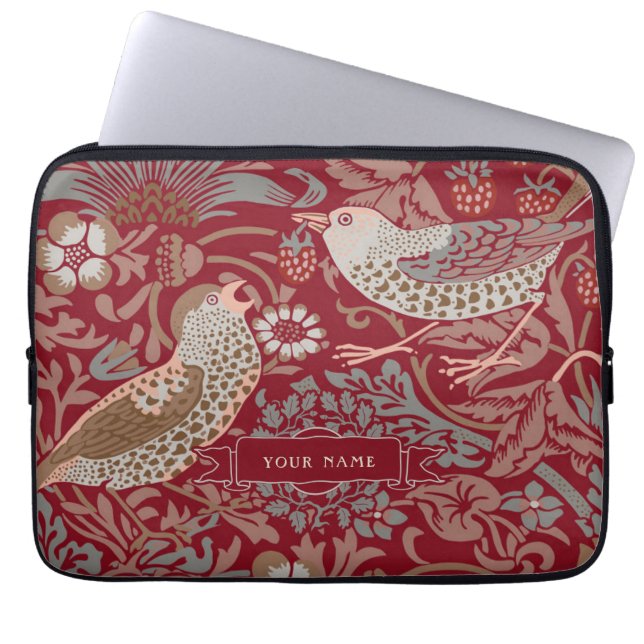Capa Para Notebook William Morris Strawberry Thef Bolsa de laptop (Frente)