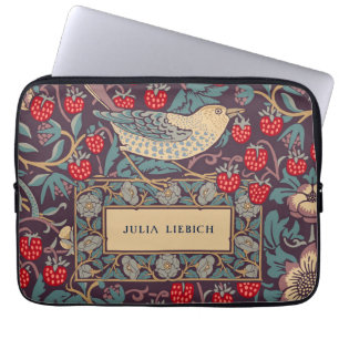 Capa Para Notebook William Morris Strawberry Thef Bolsa de laptop
