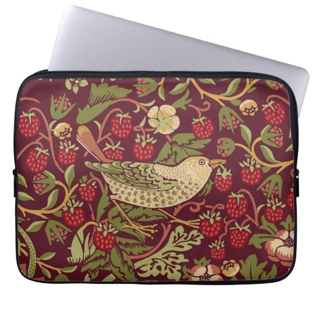 Capa Para Notebook William Morris Strawberry Thef Bolsa de laptop (Frente)