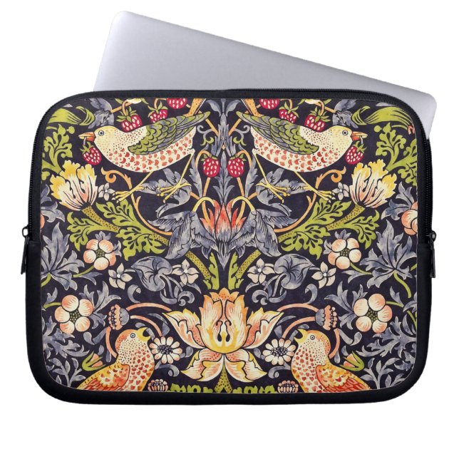 Capa Para Notebook William Morris Strawberry Thef Floral Art Nouveau (Frente)