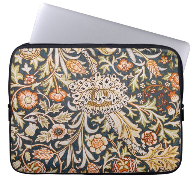 Capa Para Notebook William Morris Trent Garden Flower Pattern Classic (Frente)