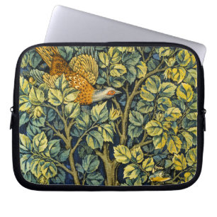 Capa Para Notebook William Morris Vintage Faisão Esquilo Flor