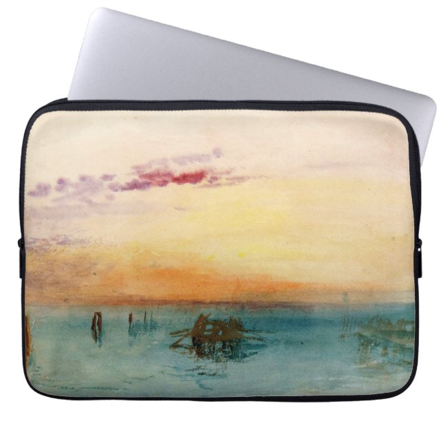 Capa Para Notebook William Turner - A laguna perto de Veneza no Sunse (Frente)