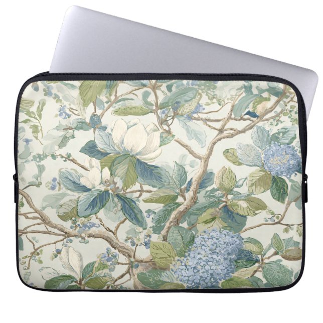 Capa Para Notebook Willow Little Magnolia Wallpaper Floral Coastal (Frente)