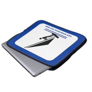 Capa Para Notebook Windsurfer em preto conselho, personalizado de nav