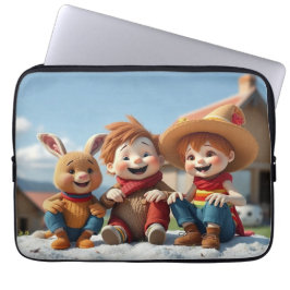 Capa Para Notebook Winterfreunde im Glück