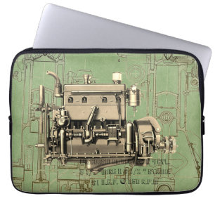 Capa Para Notebook Wisconsin Motor Milwaukee Wisconsin, motor a gás B