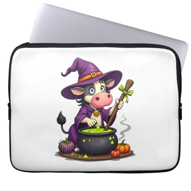 Capa Para Notebook Witch Cow Cauldron Brew (Frente)