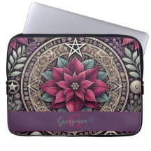 Witchy Poinsettia Pentagram Mandala
