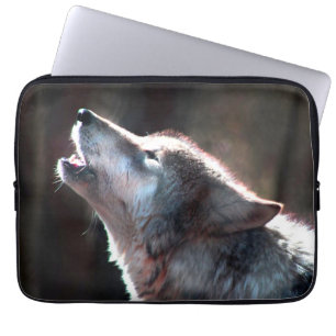 Capa Para Notebook Wolf Howling Lone Wolf