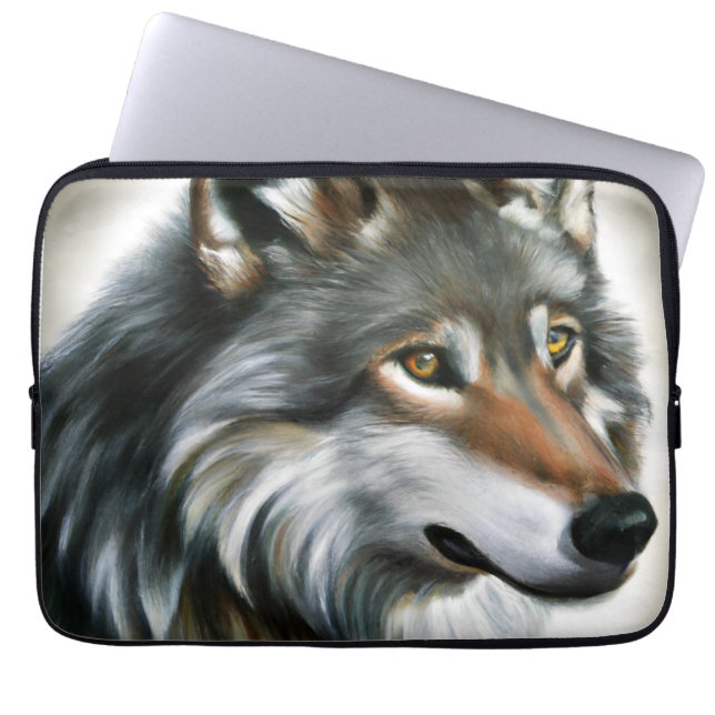Capa Para Notebook Wolf Painting (Frente)
